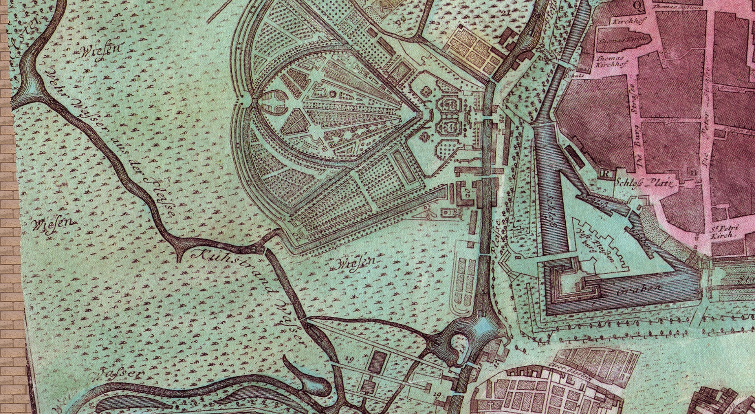 Stadtplan 1749 - Ausschnitt
